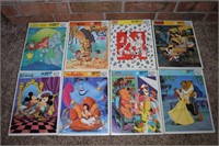 (8) Vintage Walt Disney children's movie puzzles