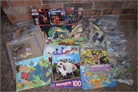 Large lot of Children's puzzles