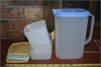 Vintage Tupperware storage pcs w/ Pitcher 2009C