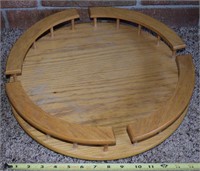 Vintage wooden lazy susan 16" diameter