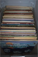 Tote full of vintage record albums - Cosby +