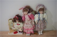 (3) vintage dolls w/ Collectors Choice