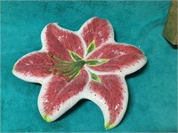 Lily flower platter