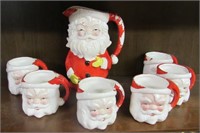 Santa Pitcher & Mugs