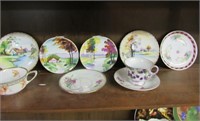 Hand Painted Plate Wall Pocket Lot