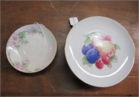 Fruit Plates & Floral Saucers