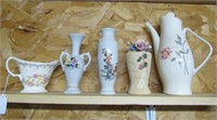 Floral Coffee Server, Lefton Vase & More
