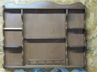Wood Curio Display Shelf