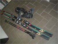 Rossignal D7V Snow Ski-Poles-Soloman Boots 9 1/2