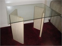 Glass End Table 32 x 24 x 23