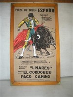 Spainish Print On Canvas 22 x 37