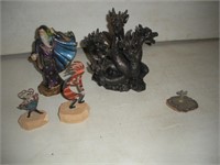 Wizard Dragon Figurines 8 Inch Tallest