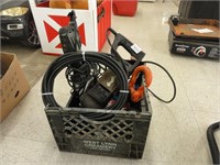 2 power saws, tire plug kit, assorted shop
