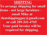 SHIPPING INFO