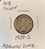 1929-S Mercury Dime