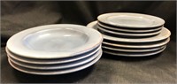 Blue ceramic dishes