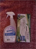 4A-721 946ml sanitzer and 100 Lg gloves