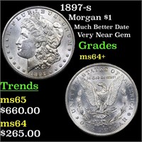 1897-s Morgan Dollar $1 Grades Choice+ Unc