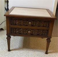 1 Drawer Wooden End Table