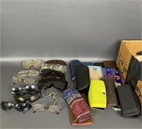 Assorted Glasses and Cases