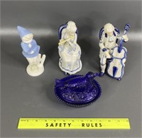 Figurines and Hand Pressed Sawmill Art Glass