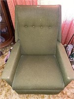Vintage green rocker recliner