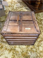 Wooden vintage egg crate