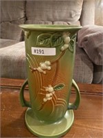 Roseville USA green vase