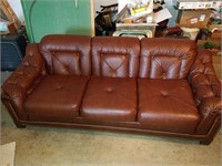 Brown Leather Sofa Citations by Kroehler