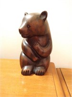 8in Russian Wood Carved Bear