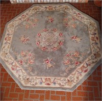 6x6 Royal Palace octagon wool rug