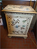 Painted wood 2 drawer filing cabinet