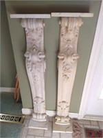Ornate Marble pillars - repaired