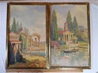 (4) Isle of the Gods framed prints Peter Y Birnch