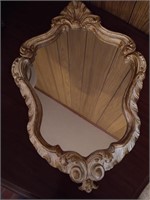 Plaster framed mirror
