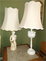 Pr lamps with matching shades