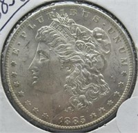 1885-O Morgan Silver Dollar.