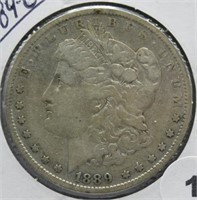 1889-O Morgan Silver Dollar.