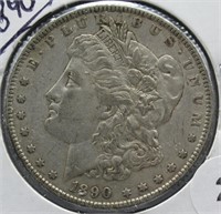 1890 Morgan Silver Dollar.