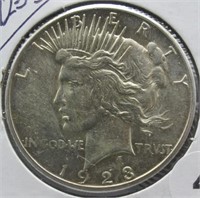 1923-S Peace Silver Dollar.