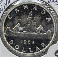 1963 Canadian Silver Dollar.