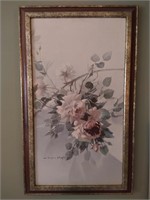 Rose & Butterfly framed print by Beynon Ward