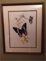 B. Ballestra framed Butterfly print