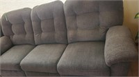 Blue Fabric Recliner, Couch