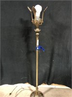 Antique Brass Floor Lamp, no globe