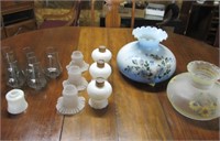 Various Vintage Lamp Globes