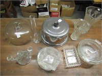 Cake Covers, Vases & Dishes Lot