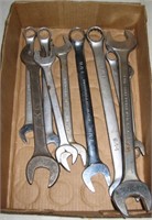 10 Open End Wrenches 5/8 to 11/16