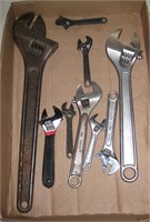 9 Crescent Wrenches 4in to 15in