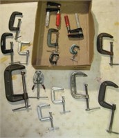 15 Assorted C Clamps